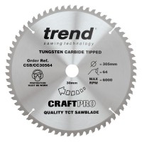 Trend CSB/CC30564 Craft Blade Cc 305mm X 64T X 30mm £51.25